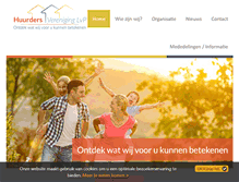 Tablet Screenshot of huurdersvereniging-lvp.nl